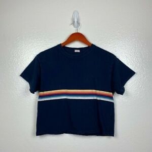 Brandy Melville Rainbow Striped Tee